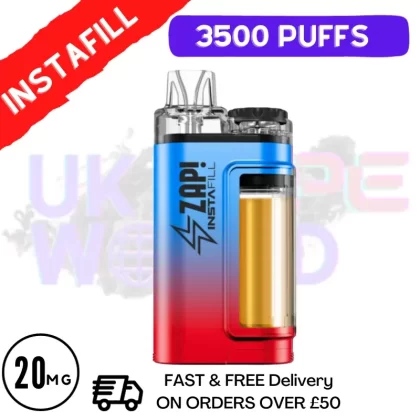 Zap Instafill Bar 3500 Puff Strawberry Watermelon Bubblegum