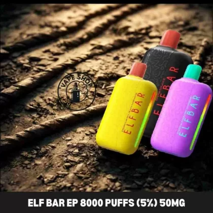 Elfbar ep 8000 puffs 5% (50mg) none rechargeable Disposable Vape Buy in Dubai - Vapeshopdubaiuae