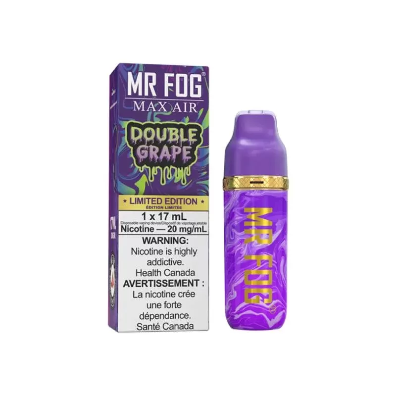 Mr Fog Max Air MA8500 Disposable – Double Grape, 8500 Puffs