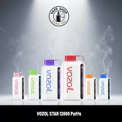 VOZOL STAR 12000 Puffs 20mg & 50mg Disposable Vape in Dubai - Vape Product, FULL BOX 10 DEVICE; Blue Razz Ice, BlueberryStorm
