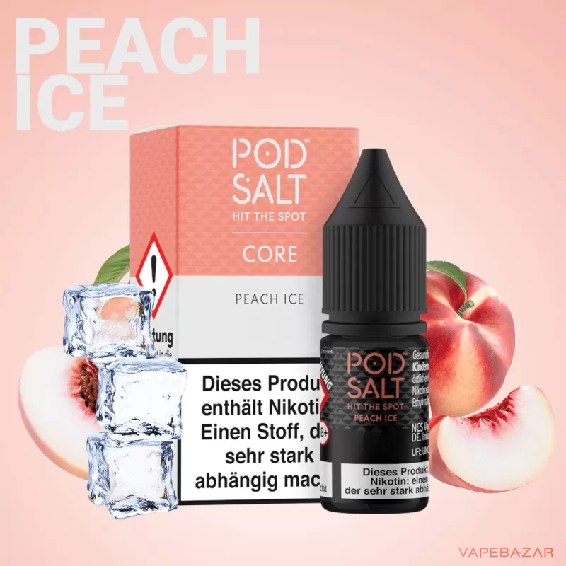 Podsalt Core – Peach Ice - 11mg/ml, 20mg/ml; Pfirsich