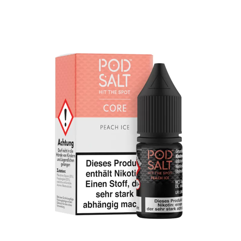 Podsalt Core – Peach Ice - 11mg/ml, 20mg/ml; Pfirsich - Image 3