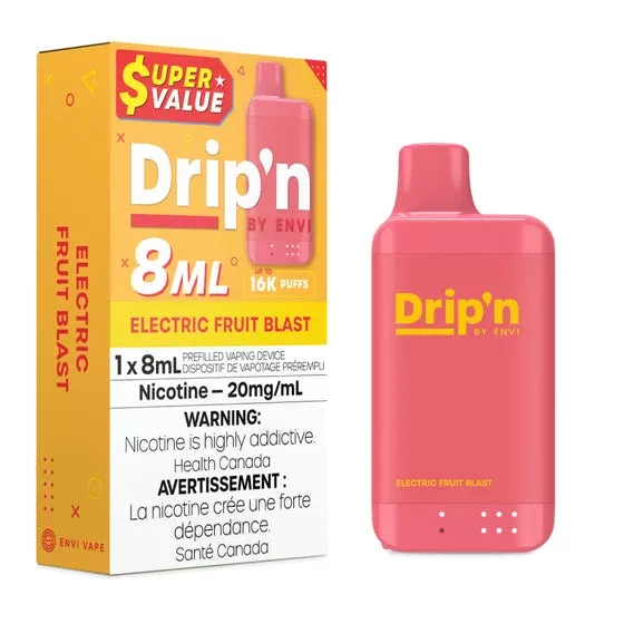 Drip’n by Envi 8ML Disposable – Electric Fruit Blast
