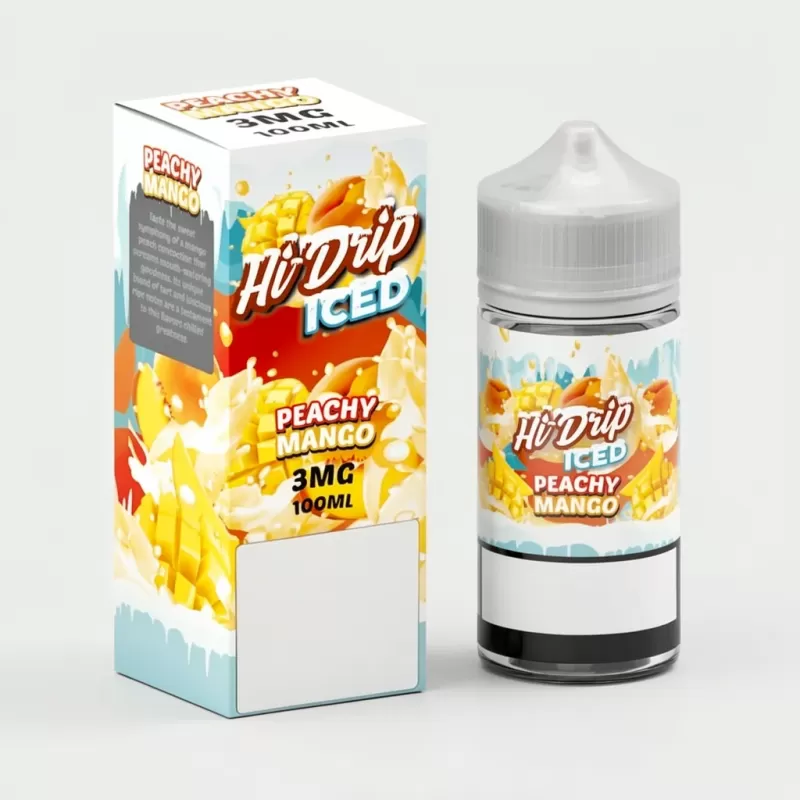 Peachy Mango ICED – Hi Drip – 100mL Made in USA Vape Juice - Vape Product; Vape Product, Vape Product