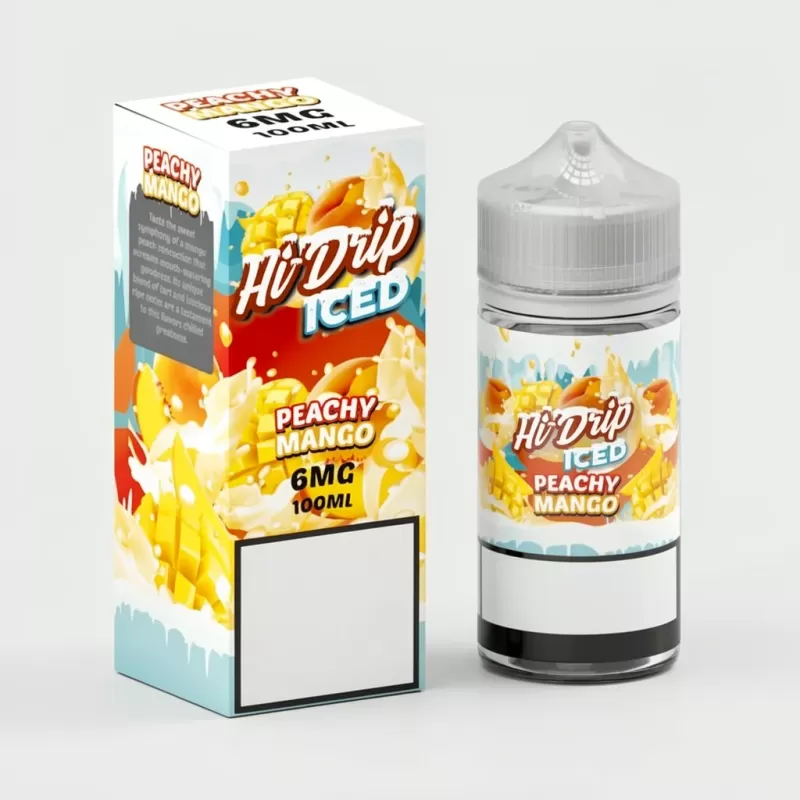 Peachy Mango ICED – Hi Drip – 100mL Made in USA Vape Juice - Vape Product; Vape Product, Vape Product - Image 2