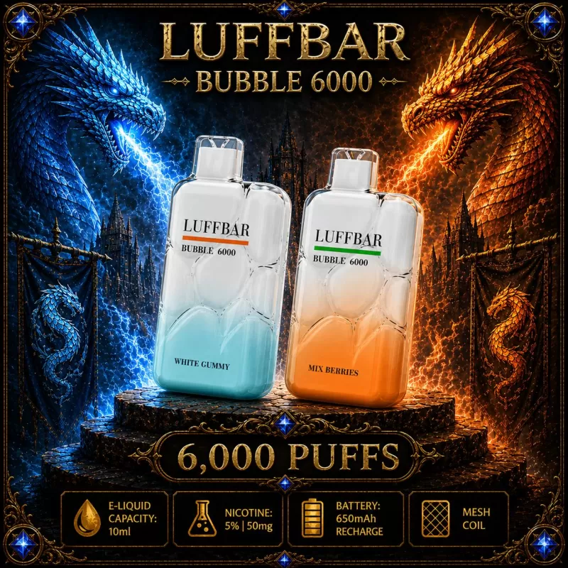 LUFFBAR Bubble 6000 - Rainbow Candy - Vapeciga