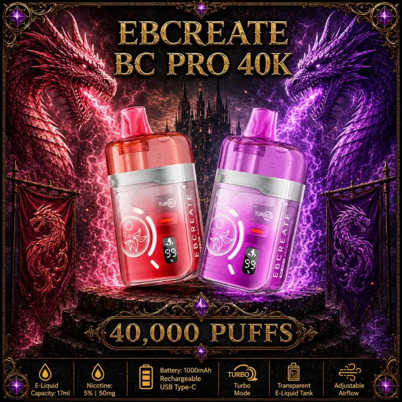 EBCREATE BC Pro 40K TEXAS COMPLIANT - Blue Razz Ice