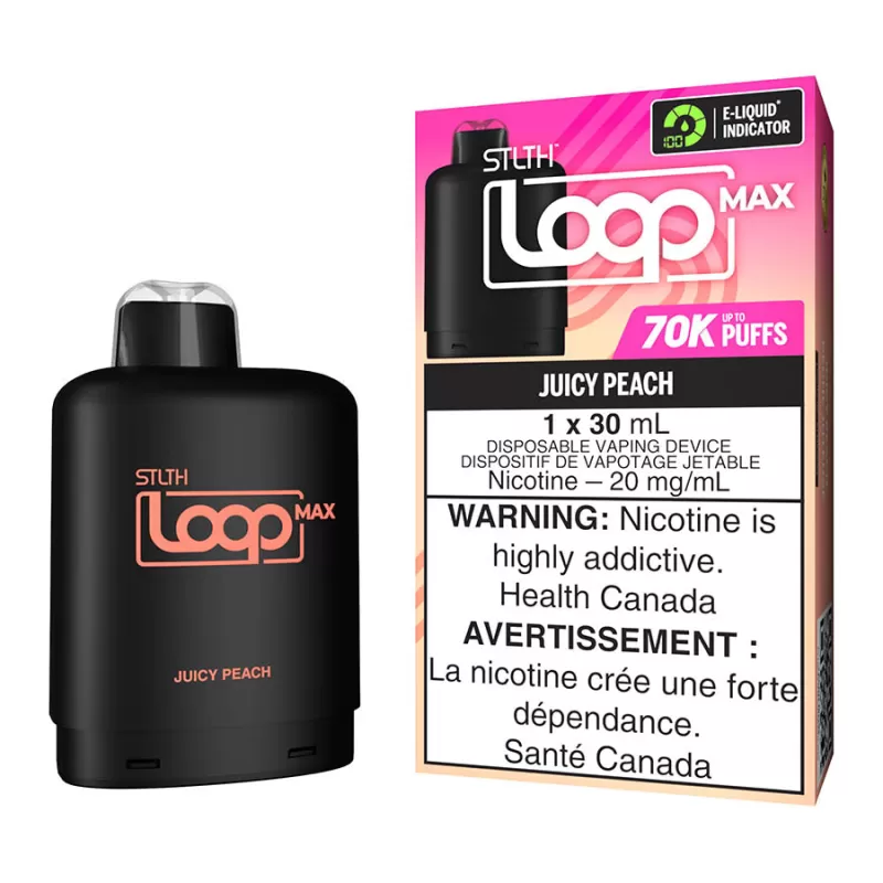 STLTH Loop Max E-Liquid Pod Pack - Juicy Peach - 20mg/ml