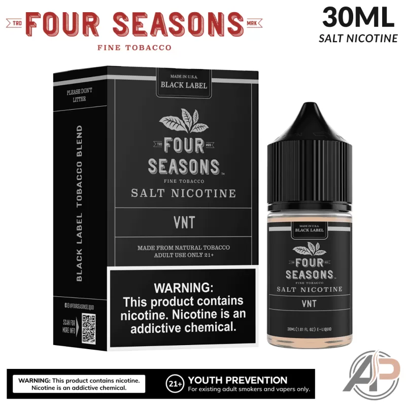 Four Seasons VNT Black Label Salt Nicotine 30mL