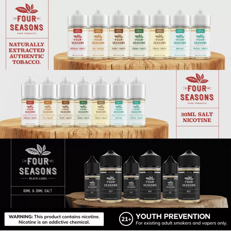 Four Seasons VNT Black Label Salt Nicotine 30mL - Image 2