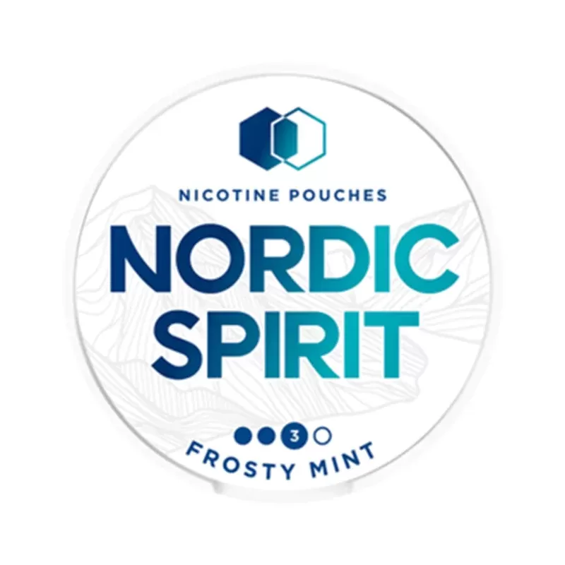 Nordic Spirit Nicotine Pouches – Frosty Mint - Strength#9mg Strong>11mg Extra Strong (1F9B32)