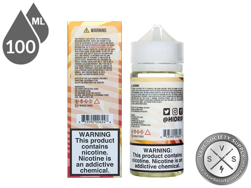 Peachy Mango By Hi Drip E-Liquids 100ml - Image 3