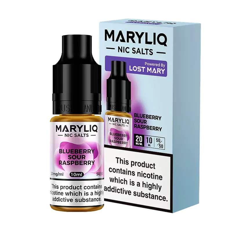 MaryLiq Blueberry Sour Raspberry Vape Liquid 10ml 10mg & 20mg (10 pk)