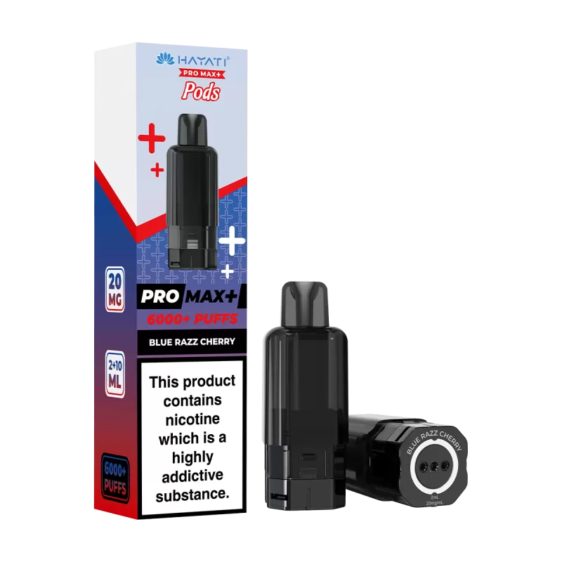 Blue Razz Cherry Hayati Pro Max+ Refill Pack - 20mg - Vape Product (784840)