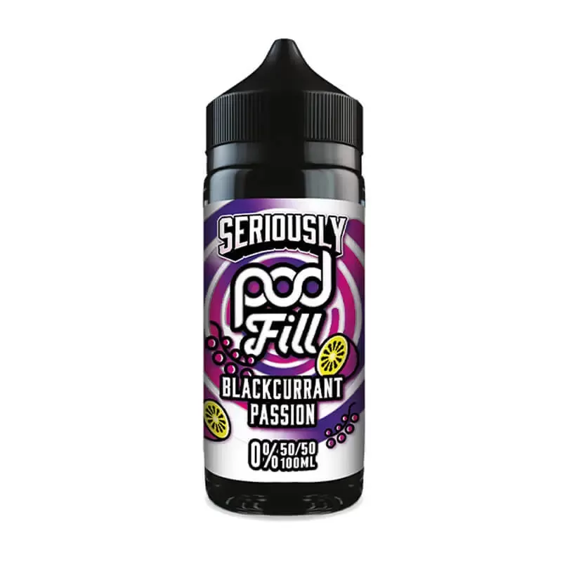 Doozy Seriously Pod Fill Blackcurrant Passion E-Liquid Shortfill - Vapestreams Co