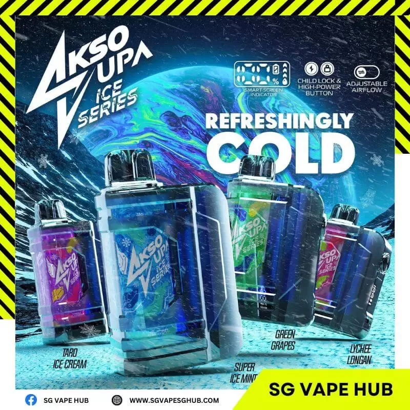 AKSO SUPA 9500 Puffs - Watermelon Ice - Image 2