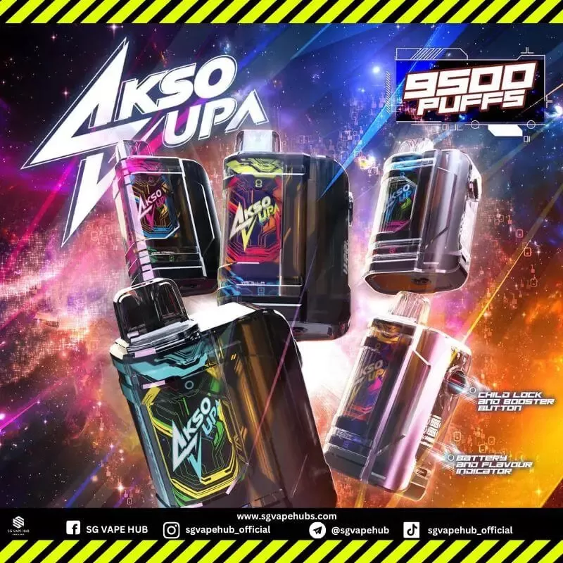 AKSO SUPA 9500 Puffs - Watermelon Ice - Image 3