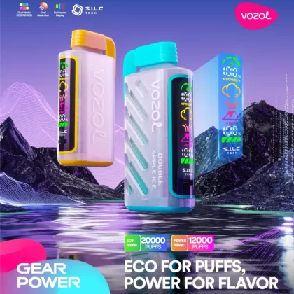 VOZOL Gear Power 20K Puffs Disposable Device - 20000 Puffs - Blue Razz Ice