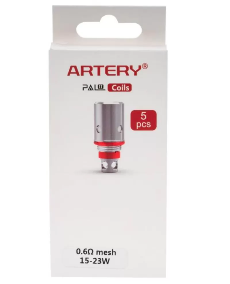 Artery PAL II Replacement Coils 5pk - 1.2 ohm Regular Coil - Vapeciga