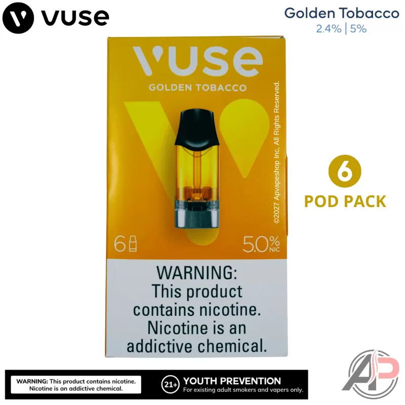 Vuse Alto Golden Tobacco Pods 6 Pack