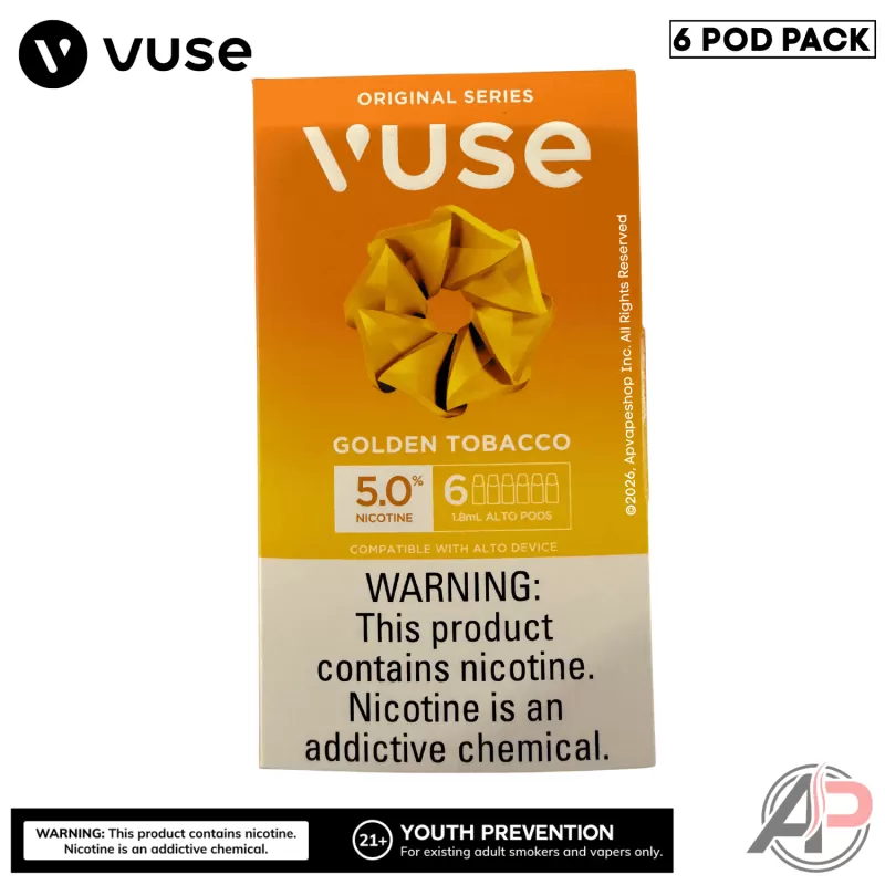 Vuse Alto Golden Tobacco Pods 6 Pack - Image 3