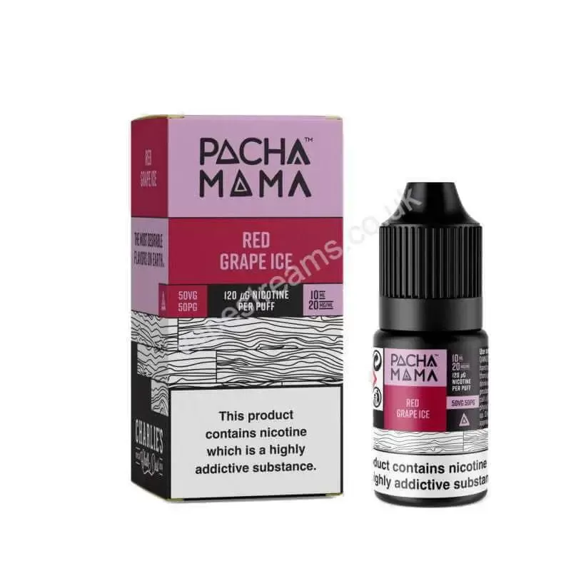 Pacha Mama Red Grape Ice Nic Salt E-Liquid - Vapestreams Co