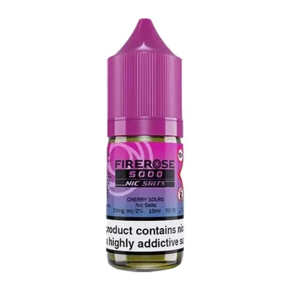 Firerose 5000 Cherry Sours Nic Salt Vape Juice - Strength 20mg