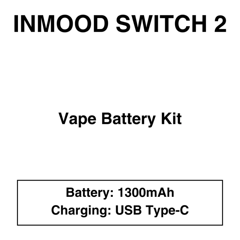 Inmood Switch 2 30K – Vape Battery Kit – 1300mAh