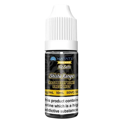 Hayati Pro Max Shisha Raspberry Kiwi Fresh Mist Nic Salt