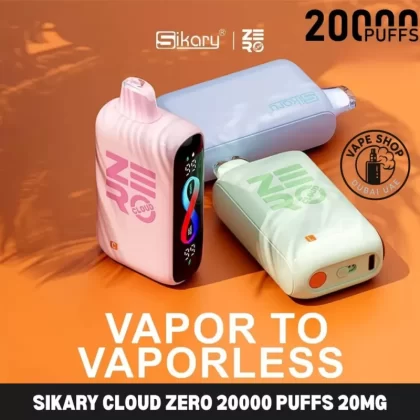 Sikary Cloud Zero 20000 Puffs Disposable 20mg In Dubai, UAE - 1 Piece, Box of 5 Pieces; Black Grape, Blue Razz Ice (DC10C1)