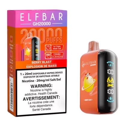 Elf Bar GH20K Disposable Vape Device - Berry Blast 20ml - 20mg/ml