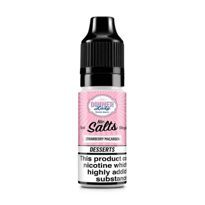 Dinner Lady Strawberry Macaroon Nic Salt E-Liquid 10ml