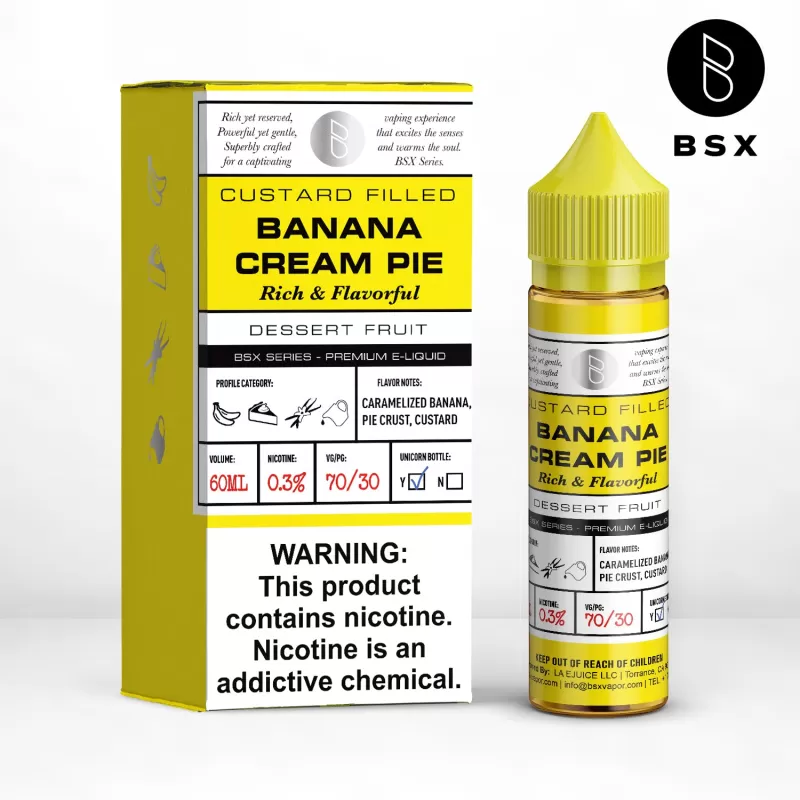 BSX Vapor BSX Series - Banana Cream Pie - 60ML E-Liquid