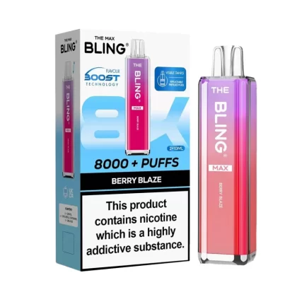 The Crystal Bling Max 8000 Prefilled Vape Kit - Blue Sour Raspberry