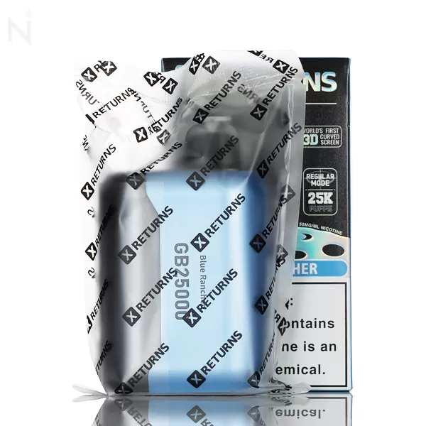 Pulse X Returns 25000 Puff Disposable Vape - Blue Razz Ice - Image 3