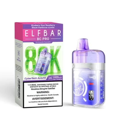 Elf Bar BC Pro 80K Disposable Vape – Blueberry Sour Raspberry