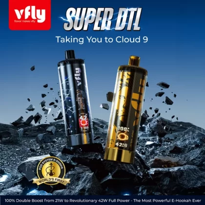 VFLY Super DTL Hookah 40K Disposable E-Hookah KIT - 40000 Puffs - Pear Juice