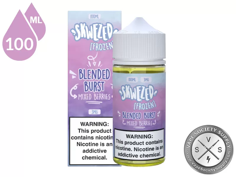 Mixed Berries Iced SKWEZED 100ml - Image 3