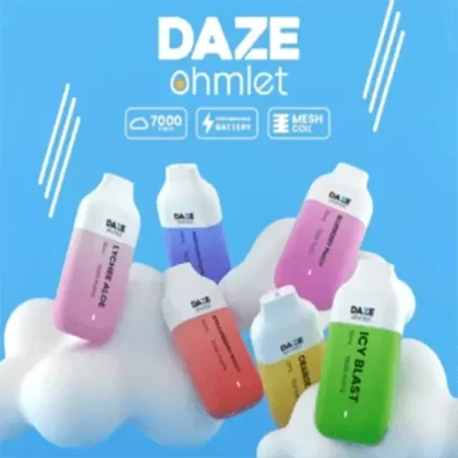 7 Daze Ohmlet Disposable 7000 Puffs (10 PACK) 5% Nicotine