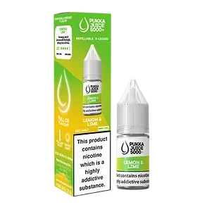 Lemon & Lime Pukka Juice 5000+ Nic Salt E-Liquid – 10ml, 10mg/20mg, Pack of 10