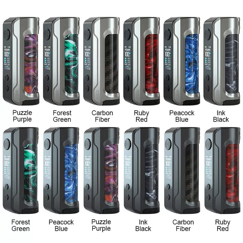 OBS ENGINE Box Mod 100W - Gunmetal Peacock Blue - Image 2