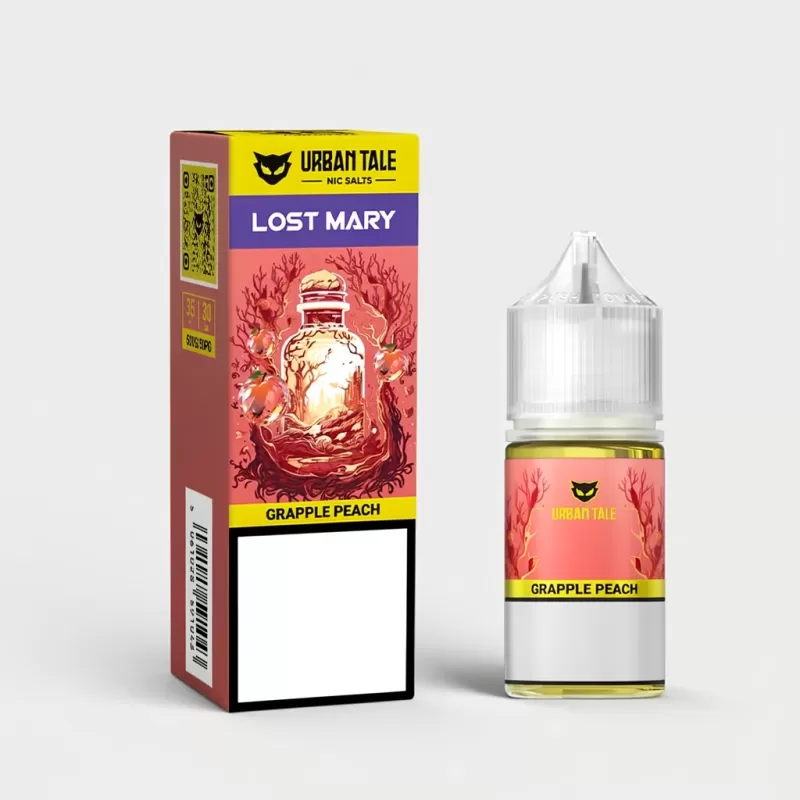 Grapple Peach SALT – Urban Tale x Lost Mary – 30mL PG50 Vape - Vape Product; Vape Product, Vape Product