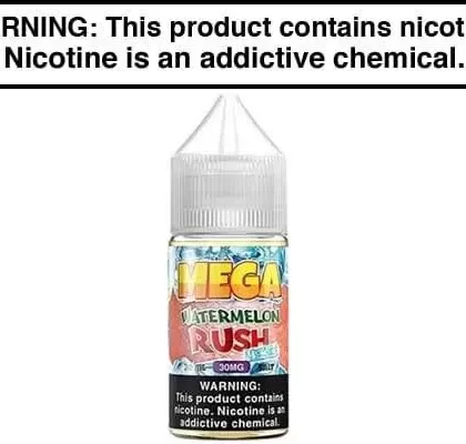 WATERMELON RUSH ICE BY MEGA SALTS 30ML - Vapejuice