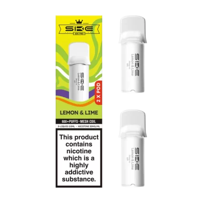 Lemon and Lime SKE 600 Pro Pods - 10mg - Vape Product (FB36B3)