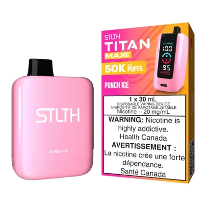 STLTH Titan Max Disposable Vape Device - Punch Ice - 20mg/ml