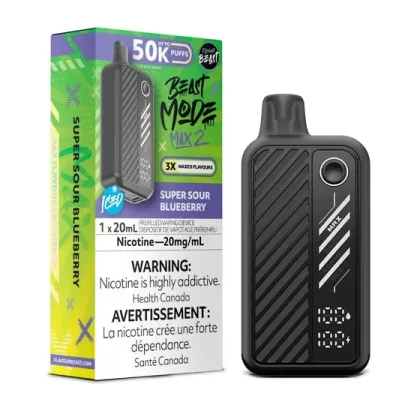 Flavour Beast Beast Mode Max 2 Disposable – Super Sour Blueberry - Eliquidsupply