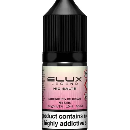 Elux Legend Strawberry Ice Cream Nic Salt Vape Juice - 20mg