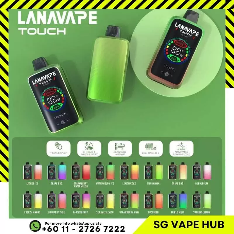 LANA TOUCH 32000 Puffs - Strawberry Watermelon - Sgvapeshubsafety - Image 2