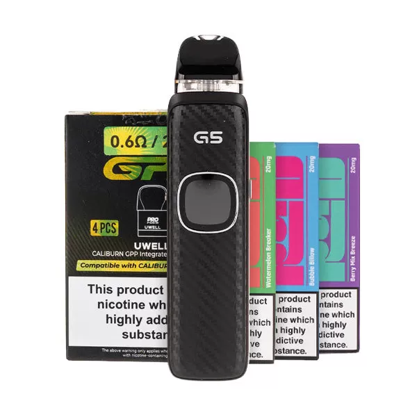 Uwell Caliburn G5 Pod Kit Bundle - Silver Marble / 0.9ohm - Image 2
