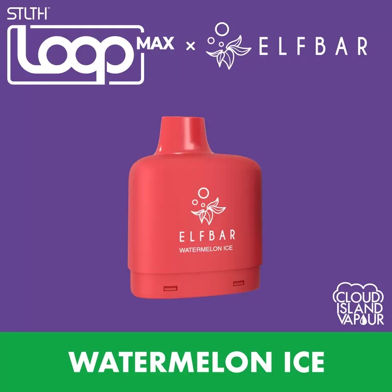 STLTH LOOP MAX X ELFBAR Pod Pack – Watermelon Ice - Strength#20mg